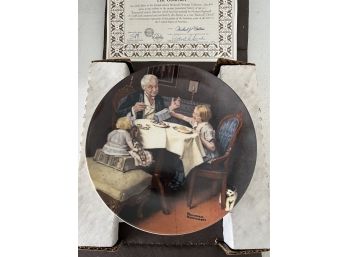 Norman Rockwell The Gourmet Collector Plate