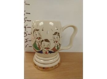 Vintage Barber Shop Quartet Mug With Bell