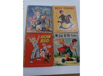 Lot Of 4 1940s Childrens Little Golden Books