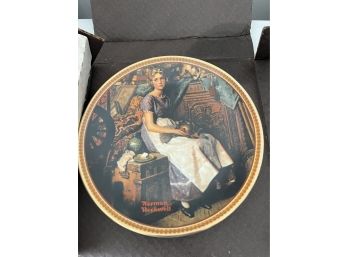 Norman Rockwell Dreaming In The Attic Collector Plate