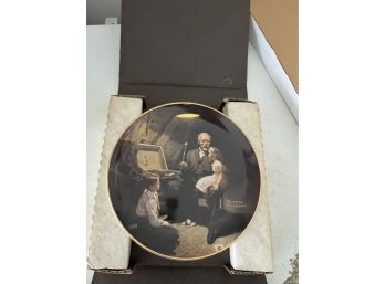 Norman Rockwell Grandpas Treasure Chest Collector Plate