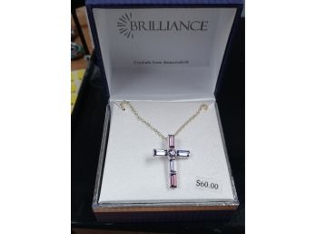 Brilliance Swarovski Cross Necklace