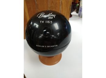 Vintage Bowling Bowl Decanter Set
