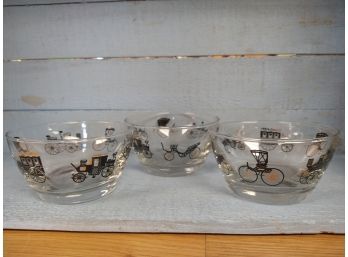 Vintage Glasses, Set Of 3