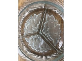 Etched Glass Veggie Tray