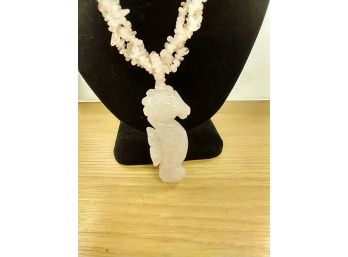 Coral Seahorse Necklace