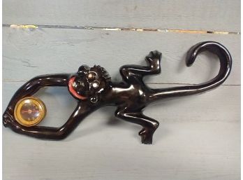Vintage Acrylic Monkey Holding Thermometer