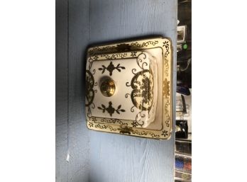 Vintage Ornate Butter Dish