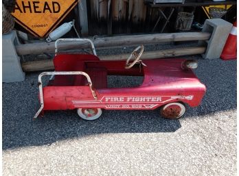 Vintage Fire Engine Pedal Car