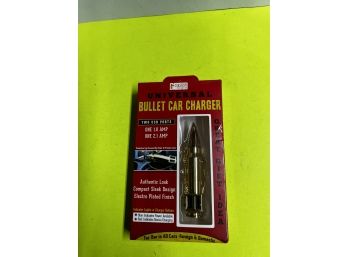 Universal Bullet Car Charger. - 2 USB Ports