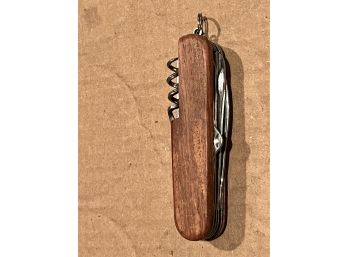 Wood Handle Multi Tool Pocket Knife