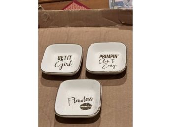3 Small Trinket Dishes