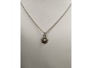 Vintage Child's Sterling Silver Flower Necklace