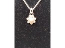 Vintage Child's Sterling Silver Flower Necklace