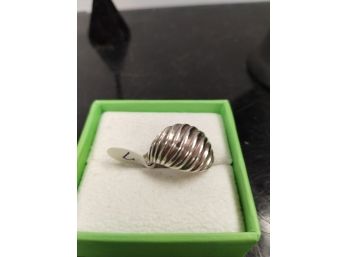 Silver Plated Statement Ring Size 7