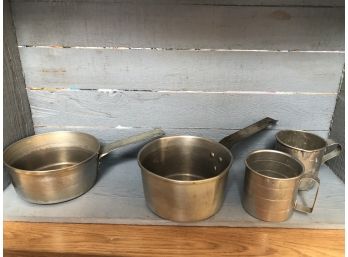 Vintage Tin Measuring Cups