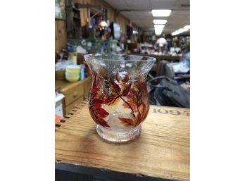 Autumn Inspired Crackle Glass