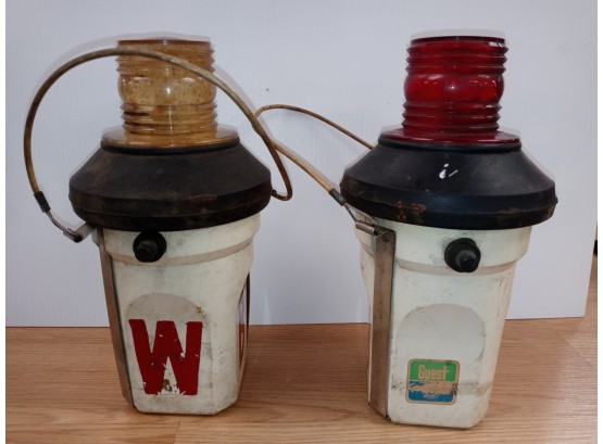 Pair Of Vintage Guest & ACR  Anchor Lights