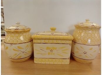 Temptations Canisters/recipe Box Set
