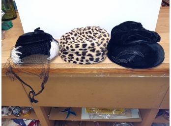 Lot Of 3 Vintage Hats