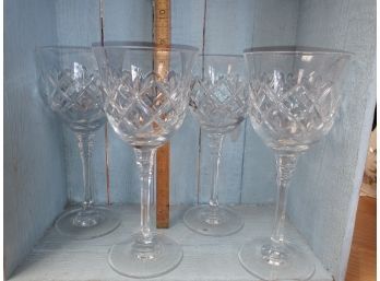 Set Of 4 Crystal Goblets