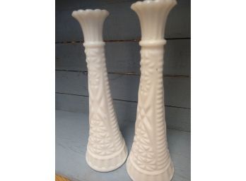 Milk Glass Vases