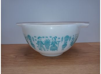 Vintage Pyrex Amish Blue Small Cinderella Style Mixing Bowl