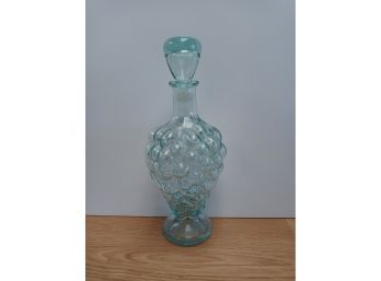 Vintage Grapes Decanter Approximately 8/9 Inches Tall