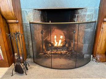 Group Of Fireplace Tools