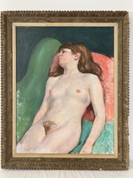 Jane Sudnik (1919-1990, R.I.) Painting 'Nude Reclining'