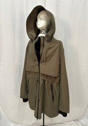 Women's Sam Edelman Moss Green Raincoat Sz XL