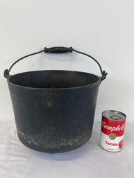 Antique Cast Iron Cauldron Pot Dated 1879