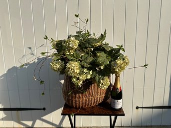 Hydrangea In Field Basket