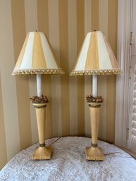 Pair Of Designer Ceramic Table Lamps