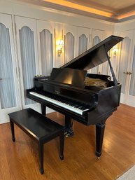 1965 Knabe Baby Grand Piano Ebony Wood Finish 5'2'
