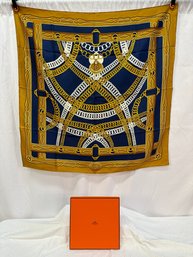 Hermes Maillons Silk Scarf With Box