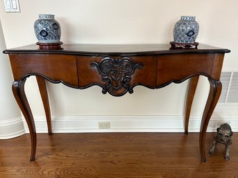 De Bournay French Provincial Fruitwood Console Table