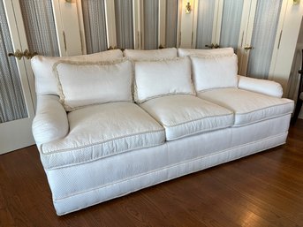 Edward Ferrell Ltd. Off White 3 Seat Sofa