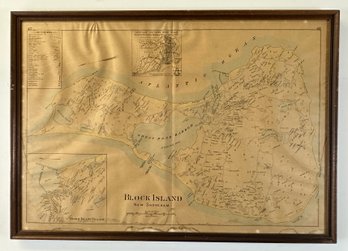 1895 Everts & Richards Map Of Block Island (B)