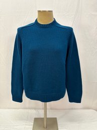 Women's Loro Piana Cobalt Blue Baby Cashmere Sweater Sz M