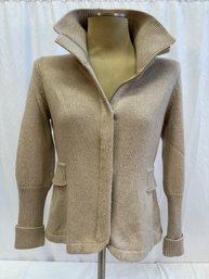 Women's Brunello Cucinelli Cashmere Zip Sweater Size Large