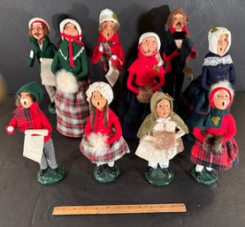 Lot Of 10 Byers Choice Carolers
