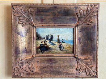 Signed Oil On Canvas Victorian Style Painting