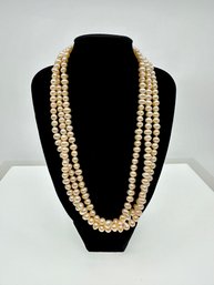 Strand Of Freshwater Pearls, 56' Long Necklace