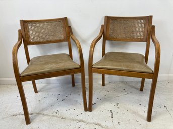 Pair Of Vintage Thonet Style Bentwood Armchairs