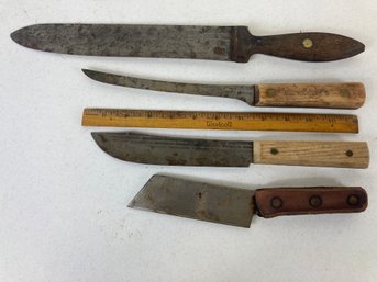 Lot Of 4 Antique/vintage Knives