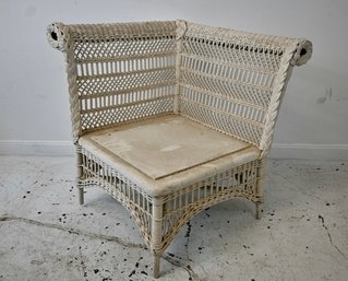 Victorian Wicker Corner Chair (B)