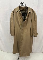 Men's Burberry Full Length Tan Trench Coat Sz 46