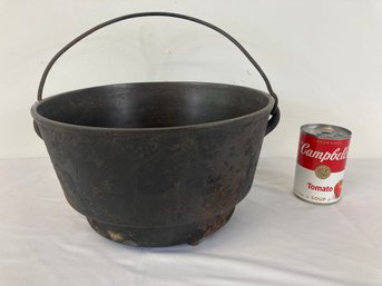 Antique Cast Iron Cauldron Pot Unmarked