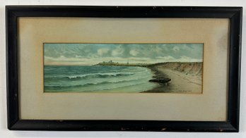 J. A. Maxfield, Gouache On Paper, Coastal Landscape